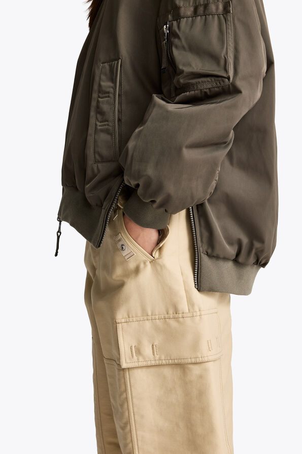 Parajumpers BOMB - REVERSIBLE BOMBER TAGGIA OLIVE 26WMPWJKIN32P760218