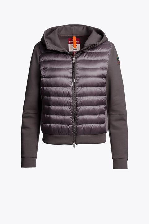 Parajumpers CAELIE - HYBRID SWEATSHIRT GRAPHITE ORCHID 26WMPWHYFP31P630124