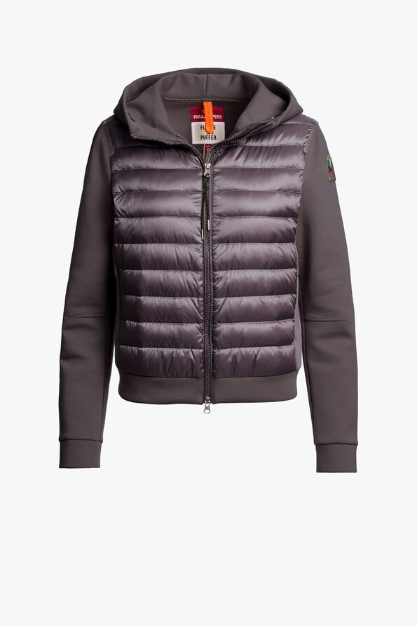 Parajumpers CAELIE - HYBRID-SWEATSHIRT GRAPHITE ORCHID 26WMPWHYFP31P630124