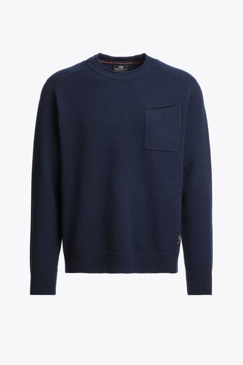 Parajumpers ENEGO - CREWNECK SWEATER BLUE NAVY 26WMPMKNLW01P280316