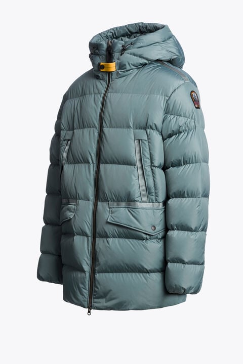 Parajumpers SALLINS - HOODED DOWN PARKA GREEN-BLUE 26WMPMPUTT02P080782