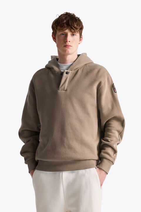 Parajumpers AIDONE - HOODED SWEATSHIRT BLACK 26WMPMFLFJ02P190541