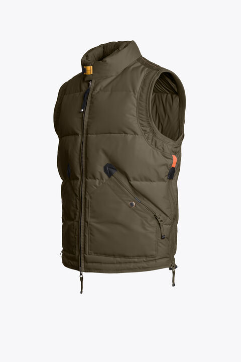 Parajumpers KOBUK - DOWN VEST OLIVE GREY 25WMPMJKMA05P010103