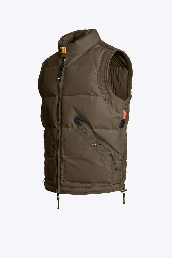 Parajumpers KOBUK - DOWN VEST OLIVE GREY 25WMPMJKMA05P010103