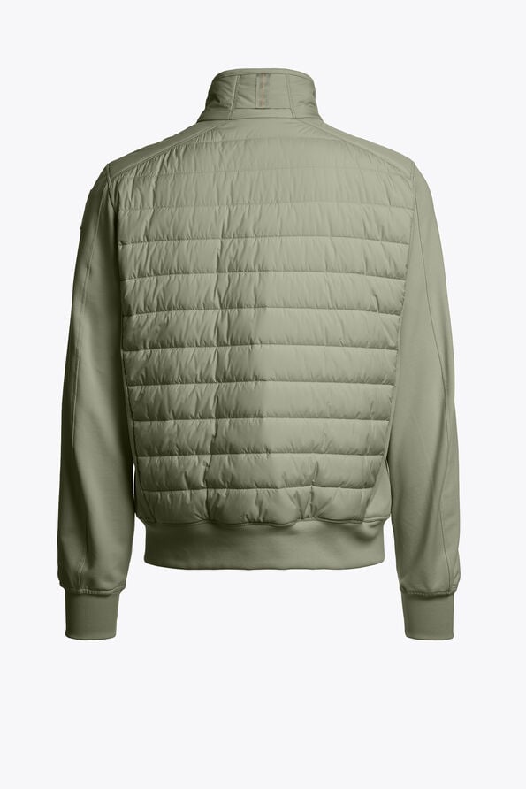 Parajumpers ELLIOT- HYBRID SWEATSHIRT ASHEN SAGE 26SMPMHYFP02P060274