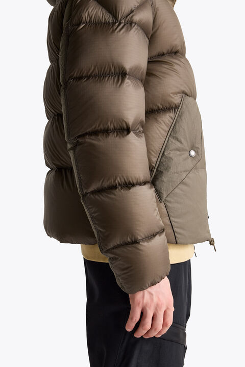 Parajumpers GOLBURN - SHORT DOWN JACKET SLATE MUD 26WMPMPUMU01P320128