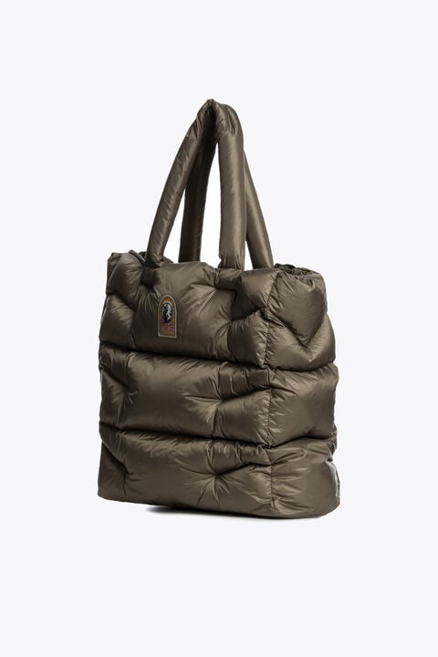 Parajumpers HOLLYWOOD - TOP HANDLE BAG OLIVE GREY 25WMPABABA32PAB0103