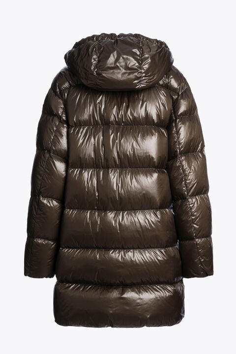 Parajumpers IVONNE - LONG DOWN JACKET EARTH BROWN 25WMPWPULP33P750109