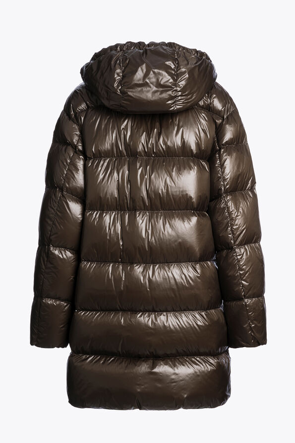 Parajumpers IVONNE - LONG DOWN JACKET EARTH BROWN 25WMPWPULP33P750109