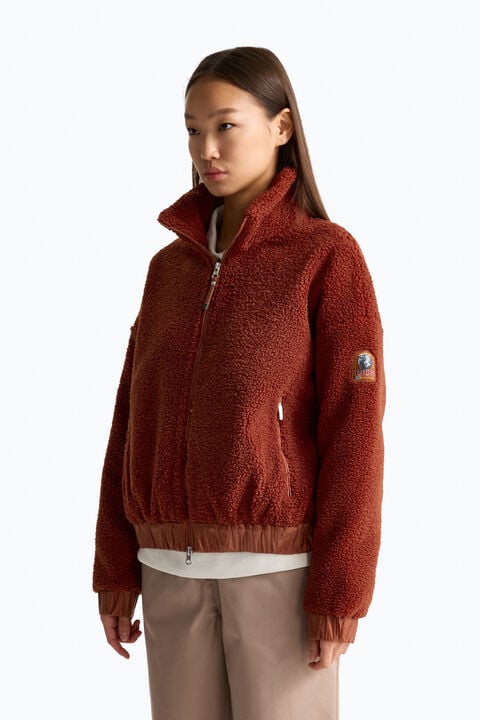 Parajumpers SORI - FULL-ZIP SWEATSHIRT CHALK WHITE 26WMPWFLPF32P640131
