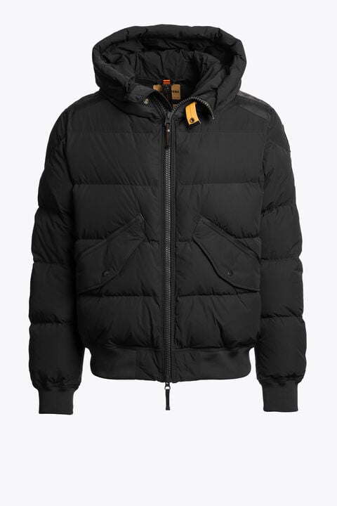 Parajumpers WILMONT - HOODED BOMBER BLACK 26WMPMPUHF02P300541