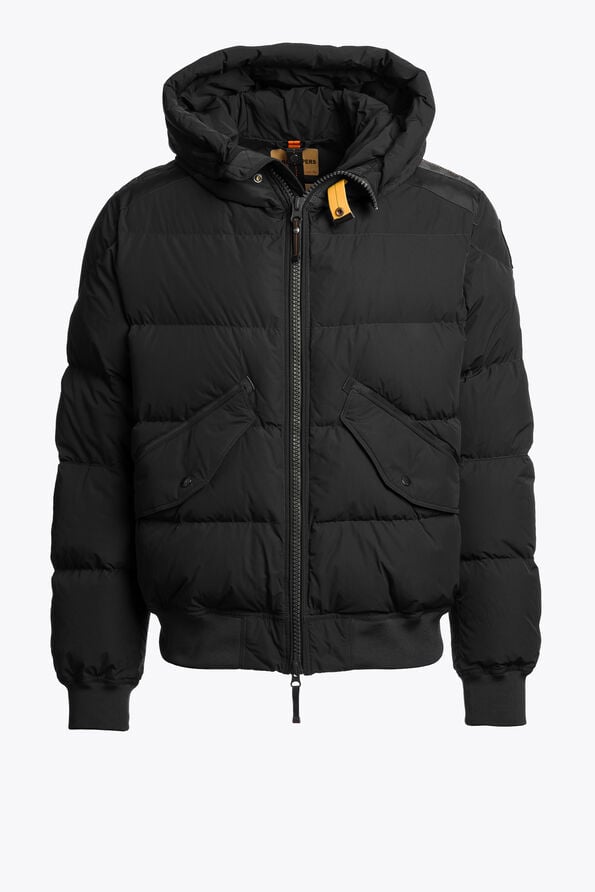 Parajumpers WILMONT - HOODED BOMBER BLACK 26WMPMPUHF02P300541