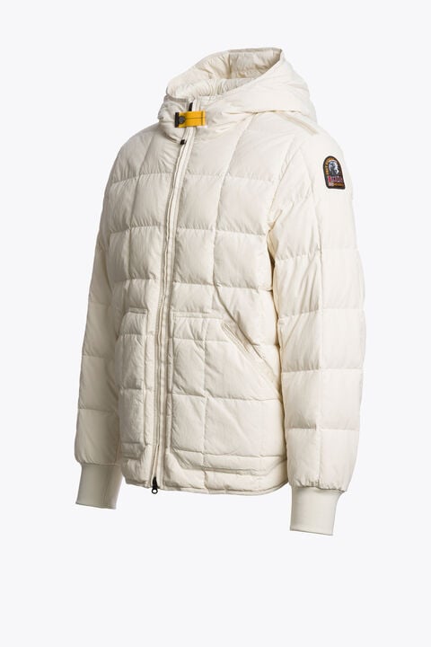 Parajumpers NIPAWIN - HOODED JACKET WARM IVORY 26WMPMPUQD03P330132