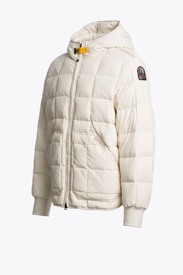Parajumpers NIPAWIN - HOODED JACKET WARM IVORY 26WMPMPUQD03P330132