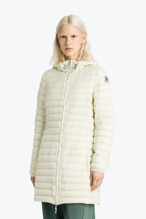 Parajumpers MEREDITH - GEWATTEERDE JAS MET CAPUCHON MOSSY CHALK 26SMPWPUSL32P530277