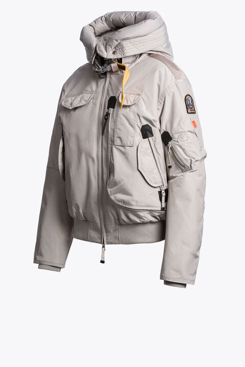 Parajumpers GOBI - HOODED BOMBER MID GREY 26WMPWJKMA31P510137