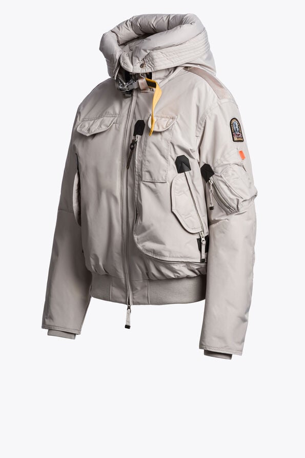 Parajumpers GOBI - HOODED BOMBER MID GREY 26WMPWJKMA31P510137