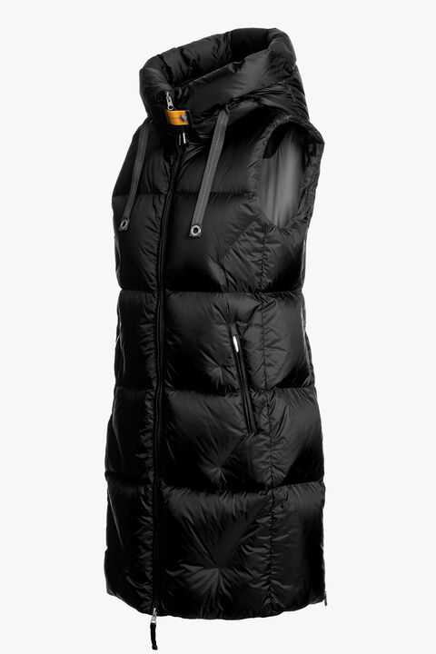 Parajumpers ZULY - HOODED VEST BLACK 25WMPWPUHY35P730541