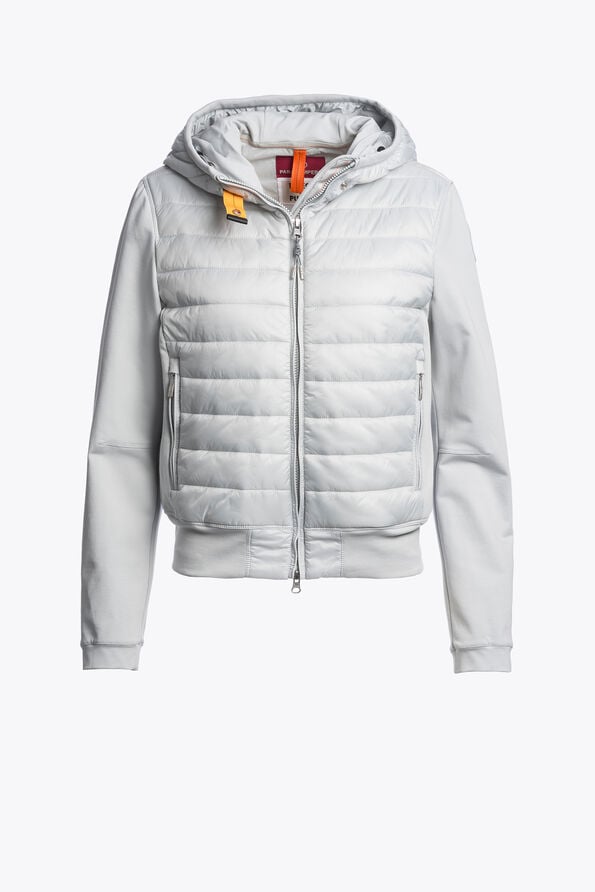 Parajumpers CAELIE - HYBRID SWEAT MIST WHITE 26SMPWHYFP31P550677