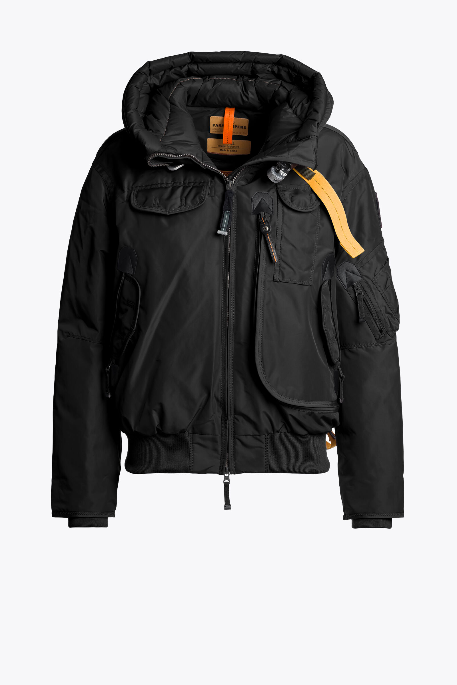 GOBI - HOODED BOMBER BLACK | Parajumpers®