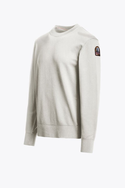 Parajumpers BASIC BRAW - CREWNECK SWEATER WARM IVORY 26WMPMKNKC04P140132