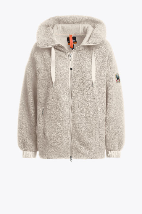 Parajumpers NOELLE - FULL-ZIP SWEAT MOONBEAM 25WMPWFLPF33PC10775