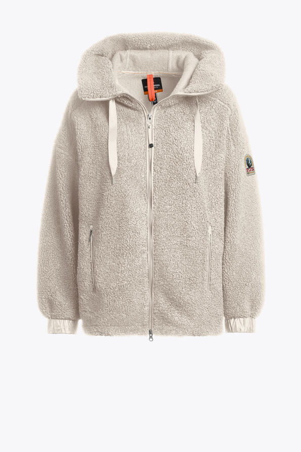 Parajumpers NOELLE - FULL-ZIP SWEAT MOONBEAM 25WMPWFLPF33PC10775