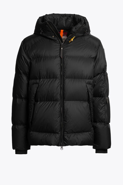 Parajumpers TYRIK - HOODED JACKET BLACK 26WMPMPUEN02P060541