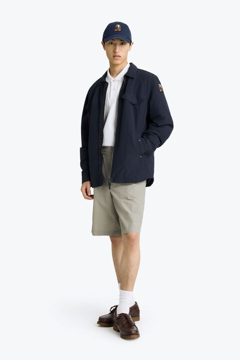 Parajumpers EVANDER - GEWATTEERD OVERSHIRT BLUE NAVY 26SMPMOSDU01P140316