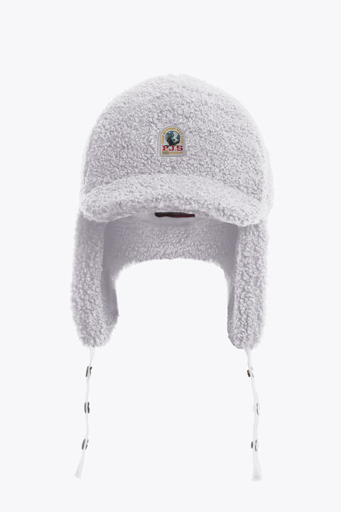 Parajumpers POWER - CURLY FLEECE JOCKEY HAT PEARL GREY 25WMPAHAHA41PAN0118