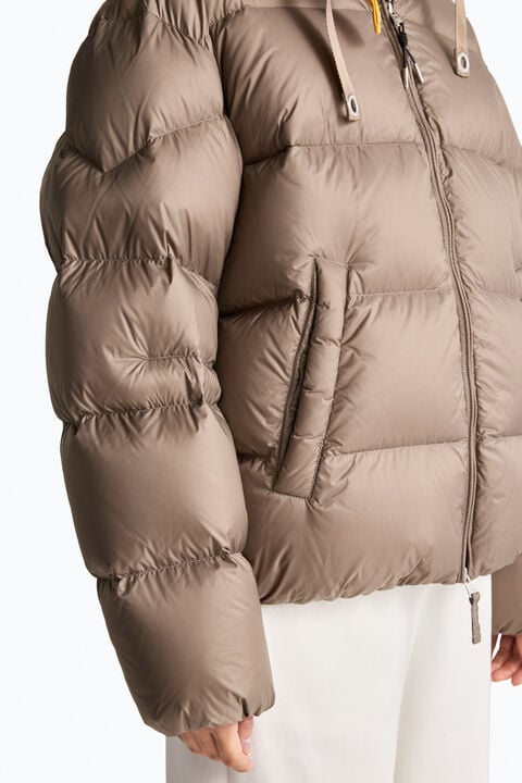 Parajumpers TILLY - HOODED DOWN JACKET SLATE MUD 26WMPWPUHY32P570128