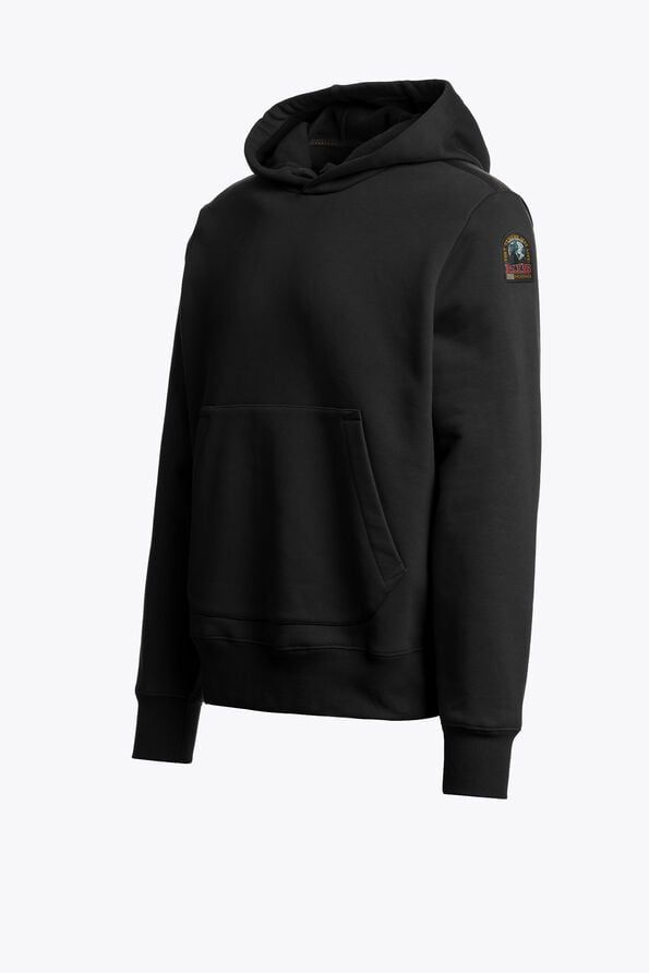Parajumpers EVEREST - HOODED SWEATSHIRT BLACK 26WMPMFLEY22P160541