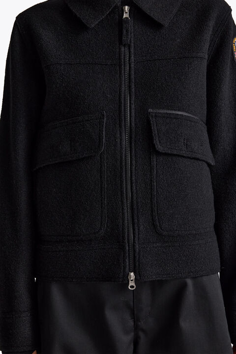Parajumpers AMALU - WOOL JACKET BLACK 26WMPWJKLV31P690541