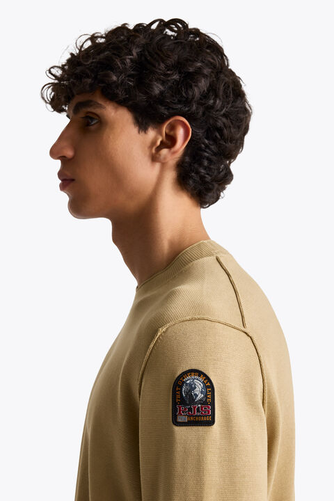 Parajumpers BASIC BRAW - クルーネックセーター DUNE BEIGE 26WMPMKNKC04P140133