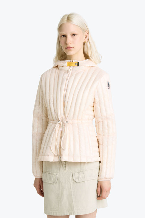 Parajumpers KUON - SHORT PUFFER BLUSH WHITE 26SMPWPUIP33P700281