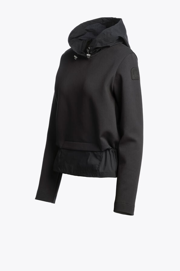 Parajumpers EDITA - HOODED SWEATSHIRT BLACK 26SMPWFLTZ31P790541