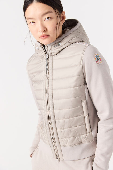 Parajumpers FORTUNE - HYBRID FLEECE BLACK 25WMPWHYFP35P840541