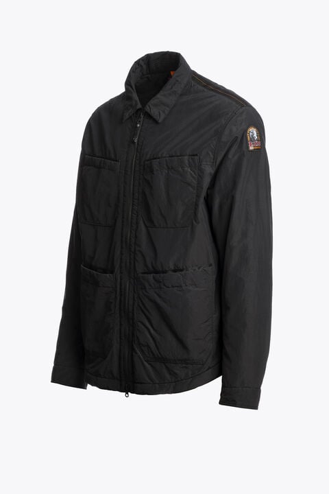 Parajumpers WISNER - PADDED OVERSHIRT BLACK 26WMPMOSQD01P330541