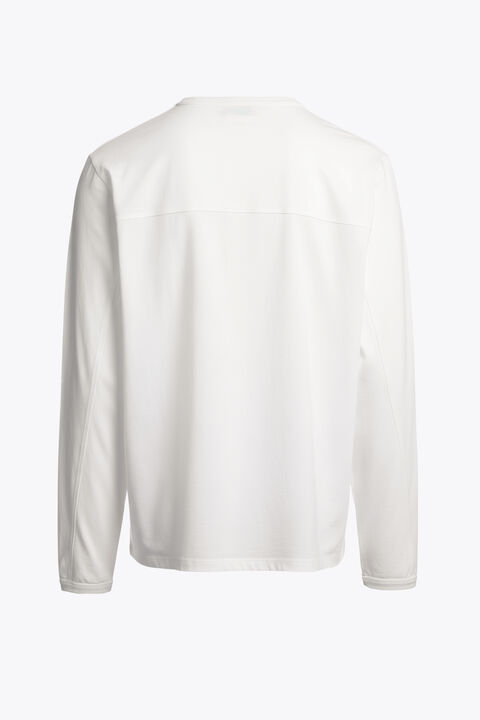 Parajumpers CASPIAN - T-SHIRT A MANICA LUNGA STAR WHITE 26SMPMTSRJ03P210290