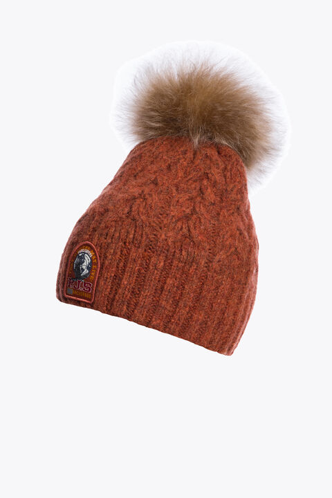 Parajumpers KYLIE - POMPON HAT TANDORI 26WMPAHAHA34PAI0652