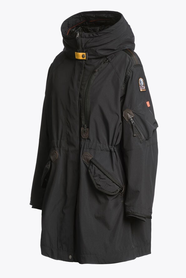 Parajumpers TANK LIGHT - HOODED PARKA BLACK 26WMPWJKMG32P530541