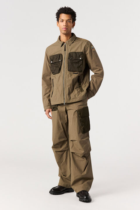 Parajumpers ZACHARY - OVERSHIRT EARTH  -  DEEP MOSS 25WMPMOSLA01P43B038