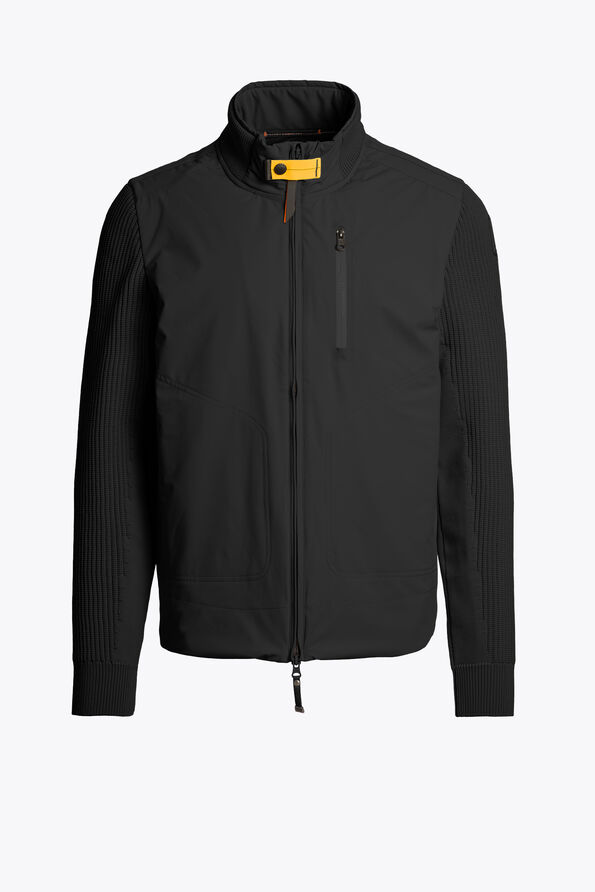 Parajumpers ZORBA - FULL-ZIP CARDIGAN BLACK 25WMPMHYKT02P360541