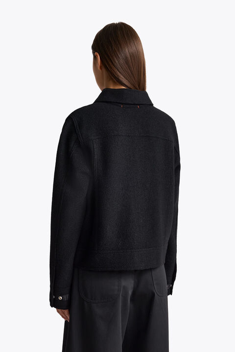 Parajumpers AMALU - WOOL JACKET BLACK 26WMPWJKLV31P690541