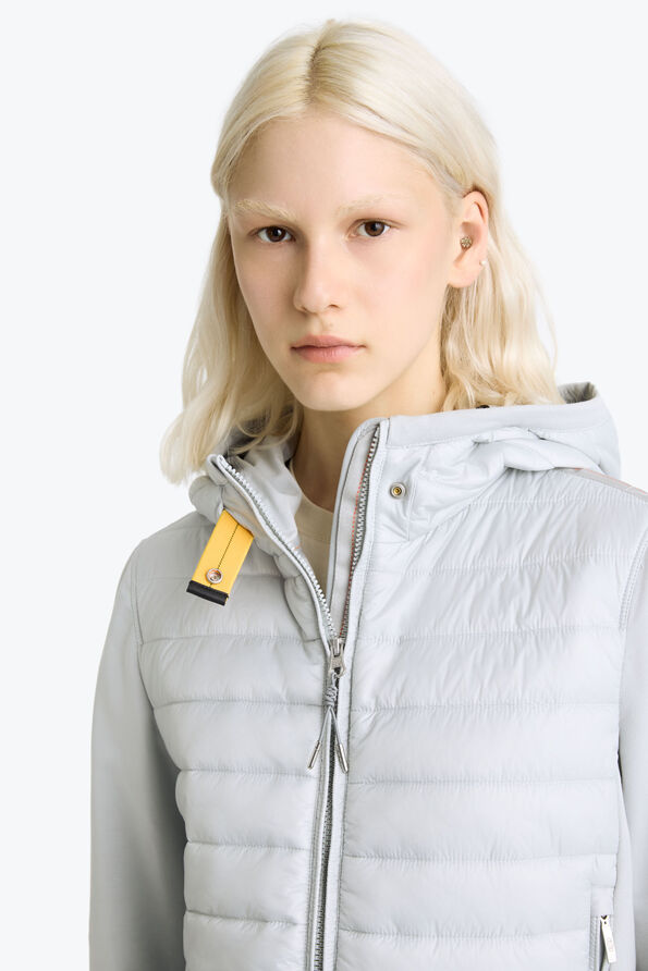 Parajumpers CAELIE - HYBRIDE SWEATSHIRT MOSSY CHALK 26SMPWHYFP31P550277