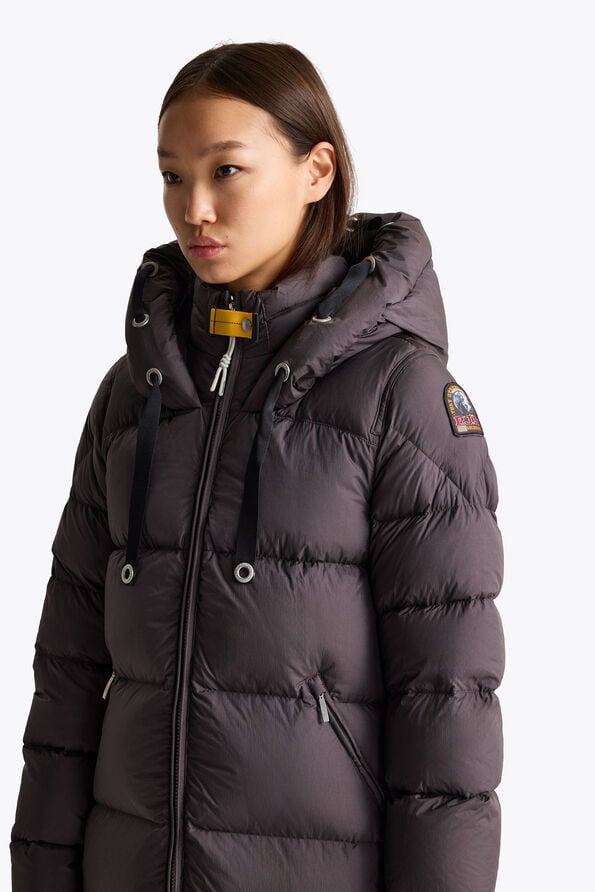 Parajumpers PANDA - LONG DOWN JACKET BLACK 26WMPWPUEL31P560541