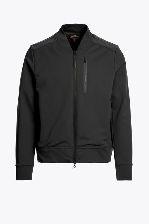 Parajumpers MCKAY - FULL-ZIP FLEECE BLACK 25WMPMHYFG02P550541