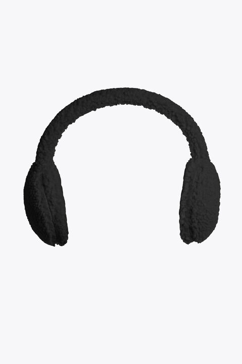 Parajumpers RAWAM - CURLY FLEECE EARMUFFS BLACK 26WMPAHBHA40PAN0541