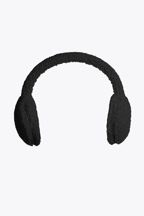 Parajumpers RAWAM - CURLY FLEECE EARMUFFS BLACK 26WMPAHBHA40PAN0541