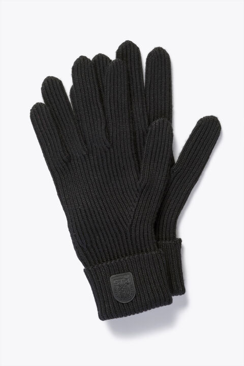 Parajumpers PLAIN - MERINO WOOL GLOVES BLACK 25WMPAGLGL15PAT0541